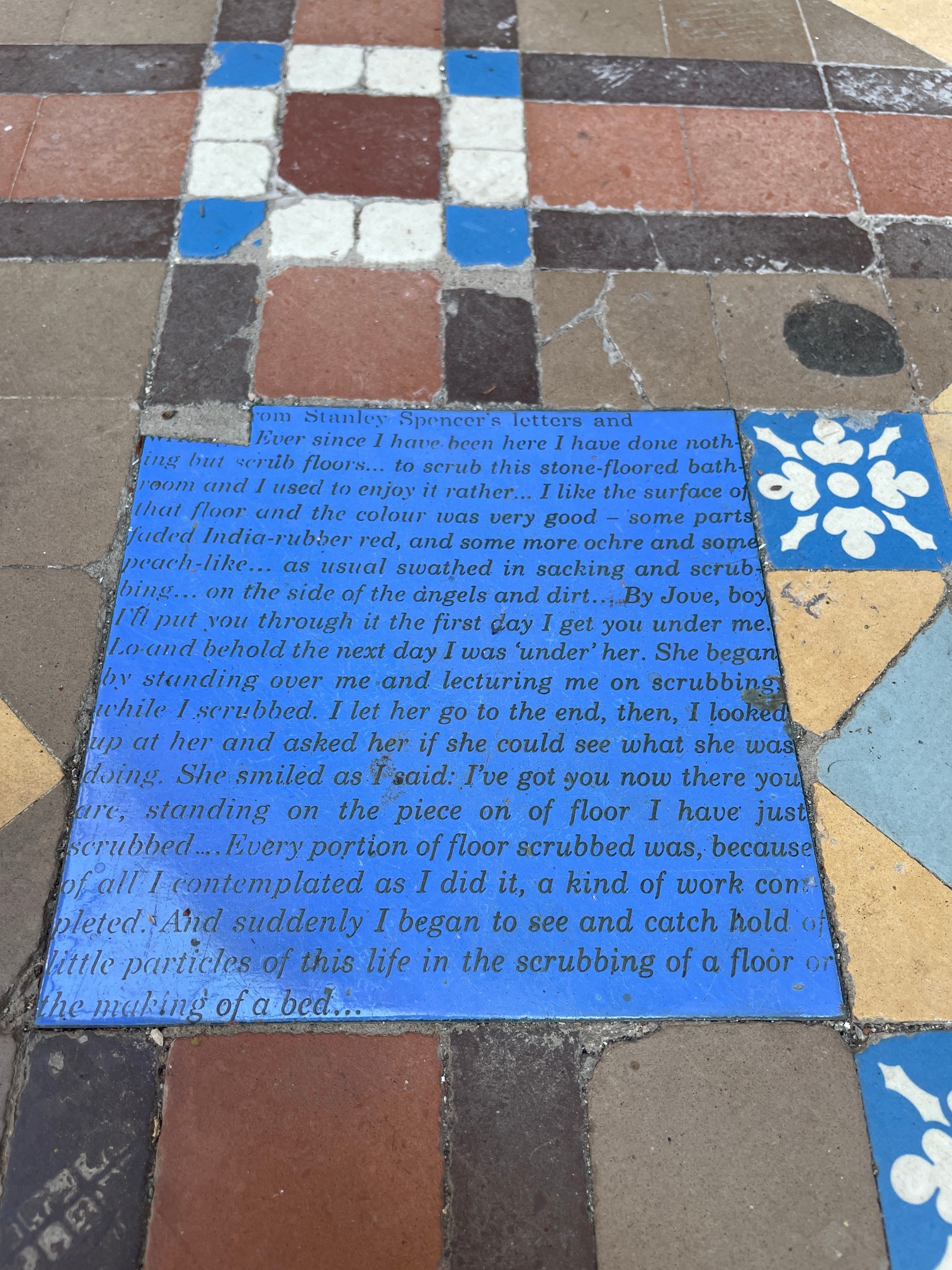 Glenside grounds – Stanley Spencer tile-1